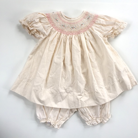 Rosalina Other - Sweet Angela Smocked Peach Dress 12 Months